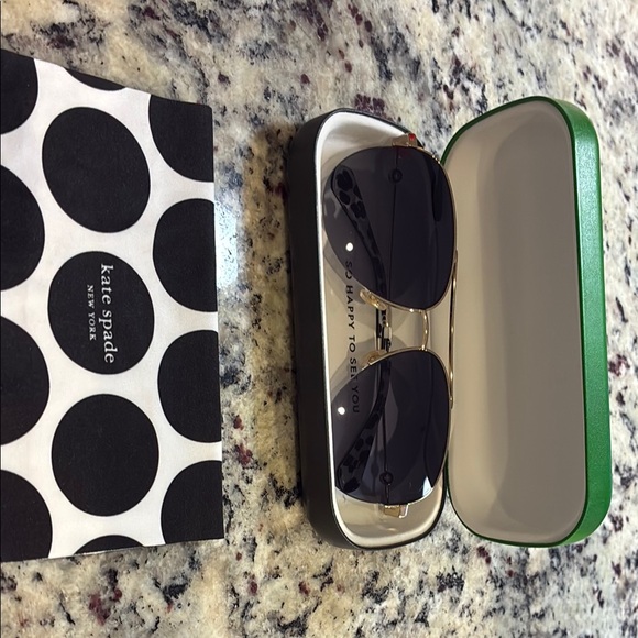 kate spade Accessories - Kate Spade Gold and Black Sunglasses